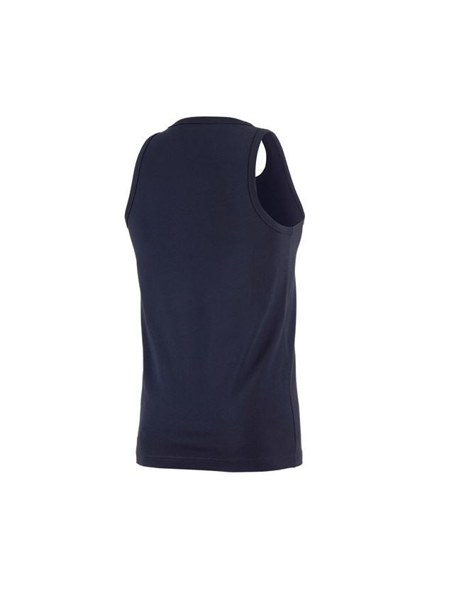 Hauts: e.s. T-shirt Athletic cotton + bleu foncé 1