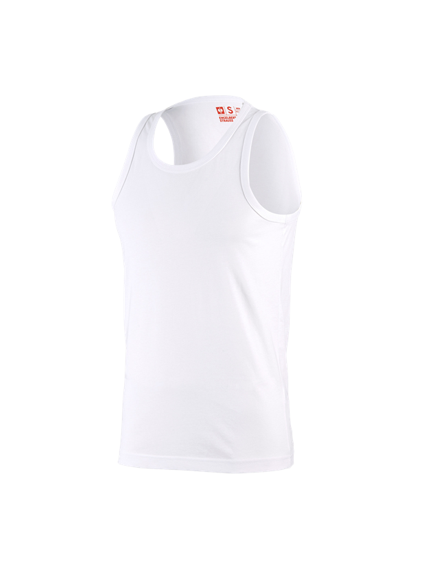 Hauts: e.s. T-shirt Athletic cotton + blanc 1