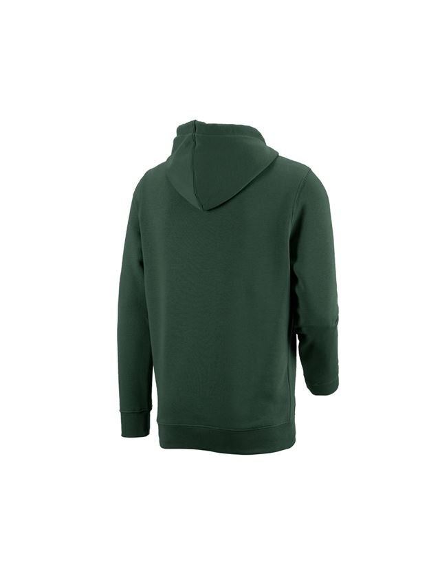 Menuisiers: e.s. Sweatshirt à capuche poly cotton + vert 1