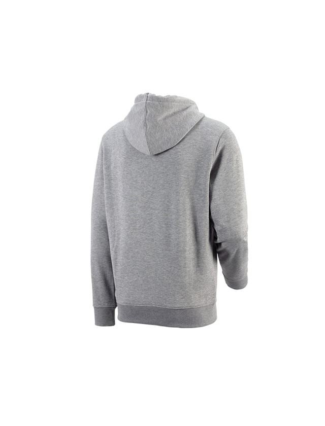 Hauts: e.s. Sweatshirt à capuche poly cotton + gris mélange 1