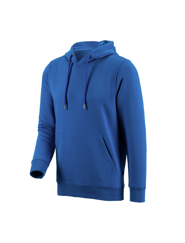 Hauts: e.s. Sweatshirt à capuche poly cotton + bleu gentiane 2