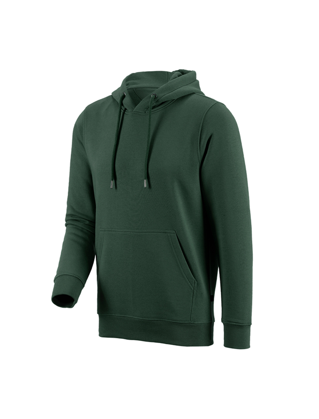 Bovenkleding: e.s. Hoody-Sweatshirt poly cotton + groen