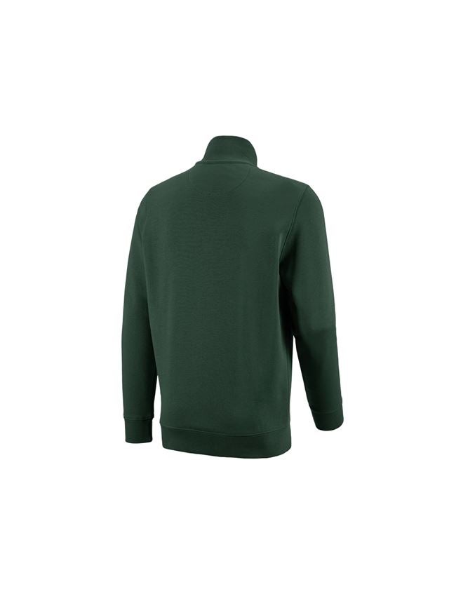 Onderwerpen: e.s. ZIP-Sweatshirt poly cotton + groen 1