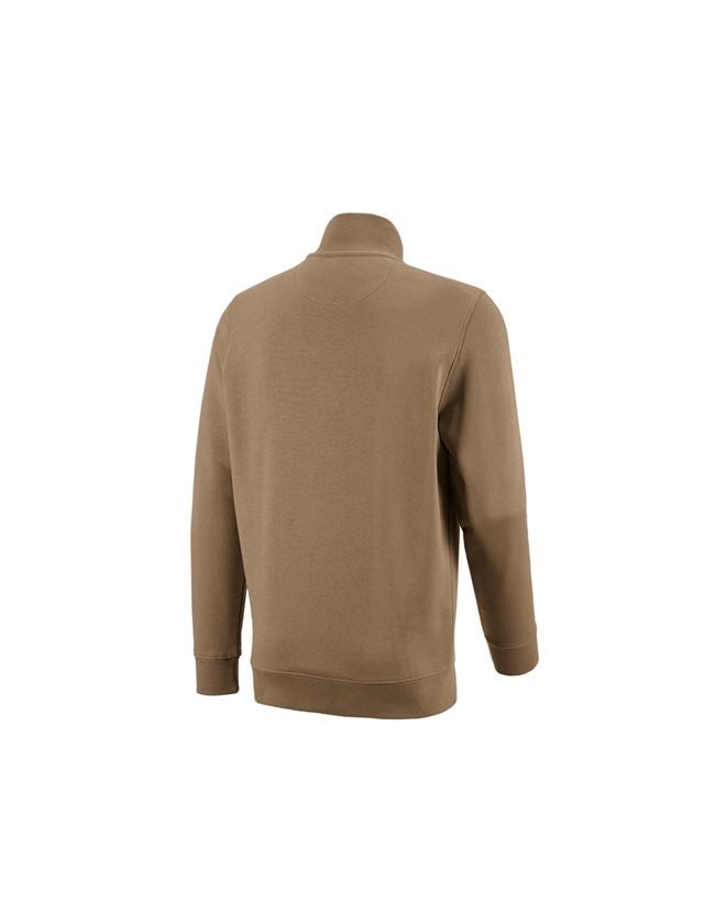 Schrijnwerkers / Meubelmakers: e.s. ZIP-Sweatshirt poly cotton + kaki 1