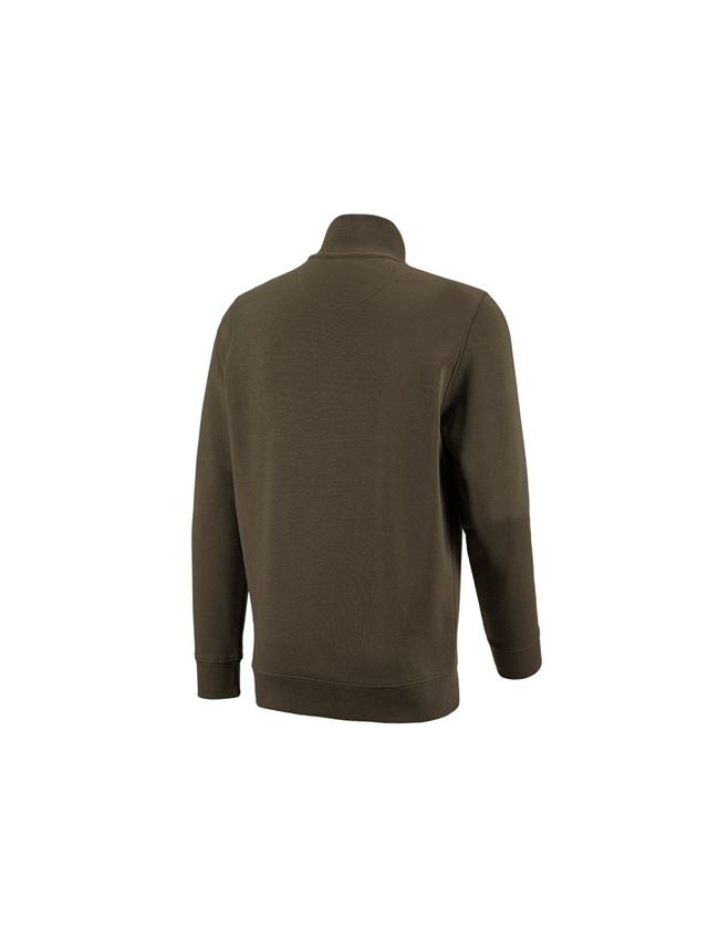Bovenkleding: e.s. ZIP-Sweatshirt poly cotton + olijf 1