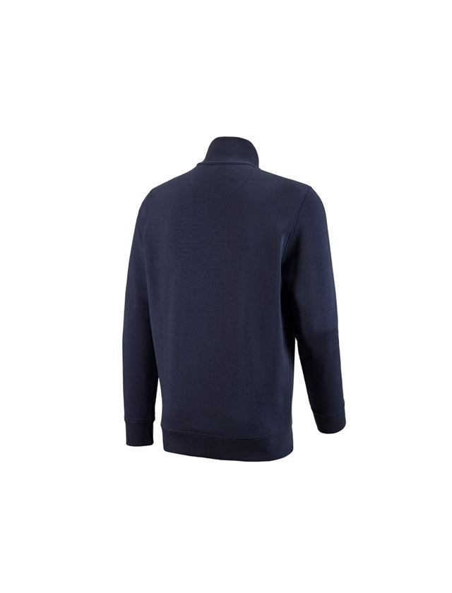 Shirts & Co.: e.s. ZIP-Sweatshirt poly cotton + dunkelblau 1