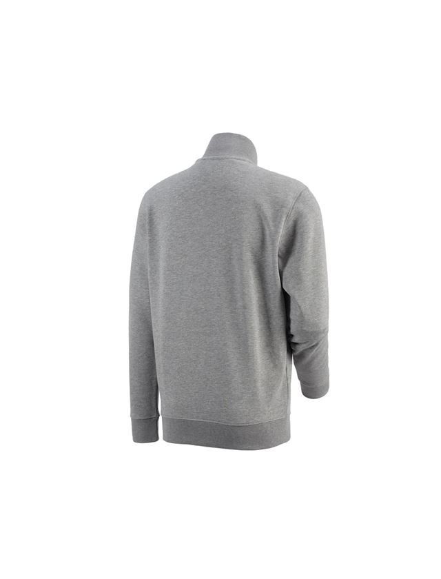 Bovenkleding: e.s. ZIP-Sweatshirt poly cotton + grijs mêlee 2