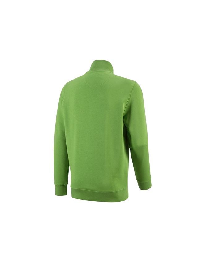 Menuisiers: e.s. Sweatshirt ZIP poly cotton + vert d'eau 1