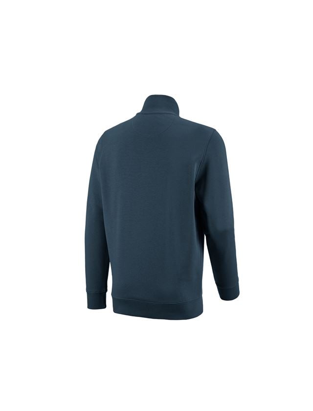 Bovenkleding: e.s. ZIP-Sweatshirt poly cotton + zeeblauw 1
