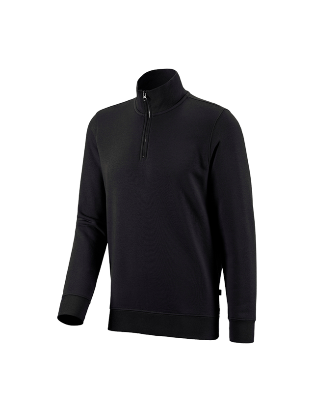 Onderwerpen: e.s. ZIP-Sweatshirt poly cotton + zwart 2