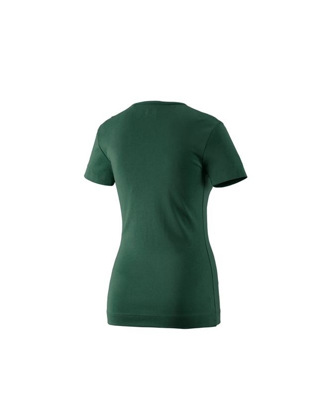 Tuin-/ Land-/ Bosbouw: e.s. T-Shirt cotton V-Neck, dames + groen 3