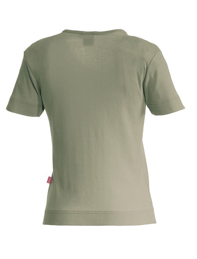 Hauts: e.s. T-shirt cotton V-Neck, femmes + roseau 1