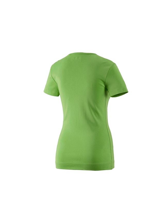 Installateurs / Plombier: e.s. T-shirt cotton V-Neck, femmes + vert d'eau 1