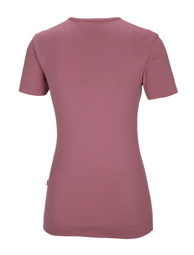 Hauts: e.s. T-shirt cotton V-Neck, femmes + vieux rose 1