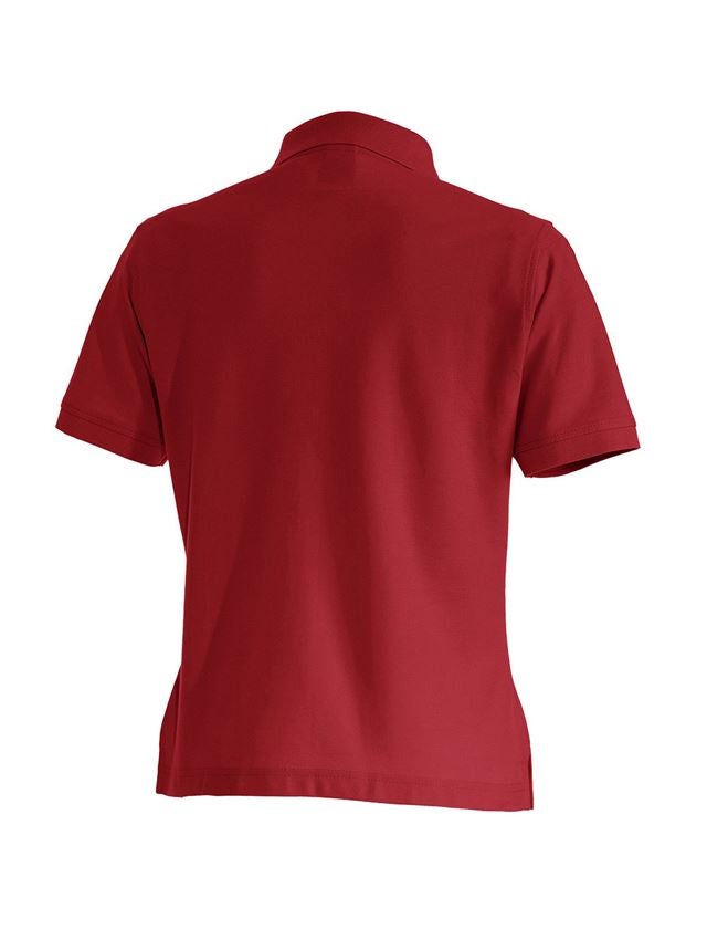 Shirts & Co.: e.s. Polo-Shirt cotton, Damen + rot 1