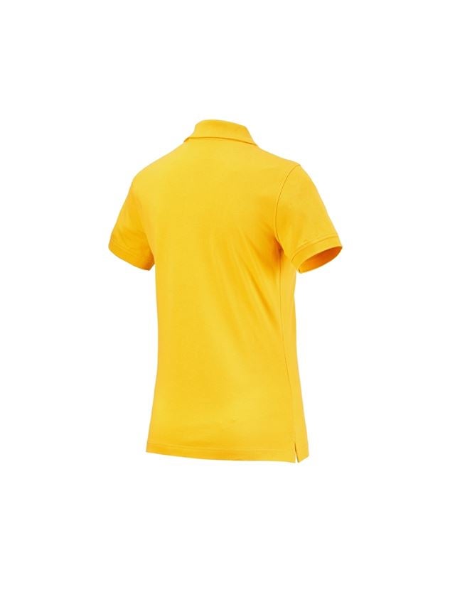 Shirts & Co.: e.s. Polo-Shirt cotton, Damen + gelb 1