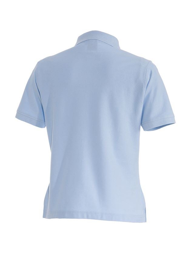 Shirts & Co.: e.s. Polo-Shirt cotton, Damen + hellblau 1