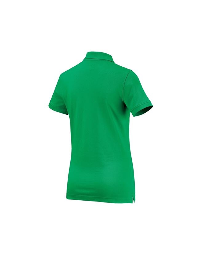 Shirts & Co.: e.s. Polo-Shirt cotton, Damen + grasgrün 1