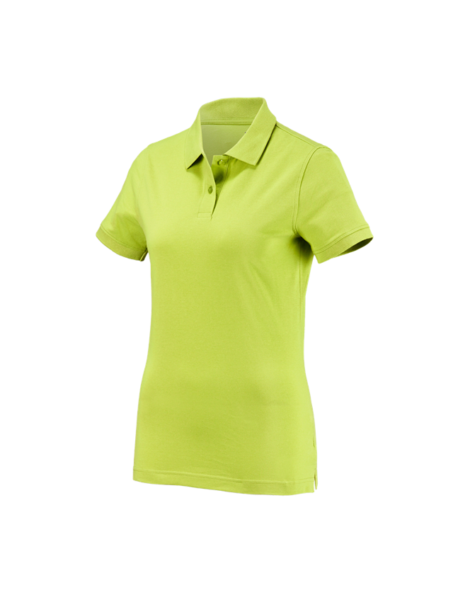 Shirts & Co.: e.s. Polo-Shirt cotton, Damen + maigrün