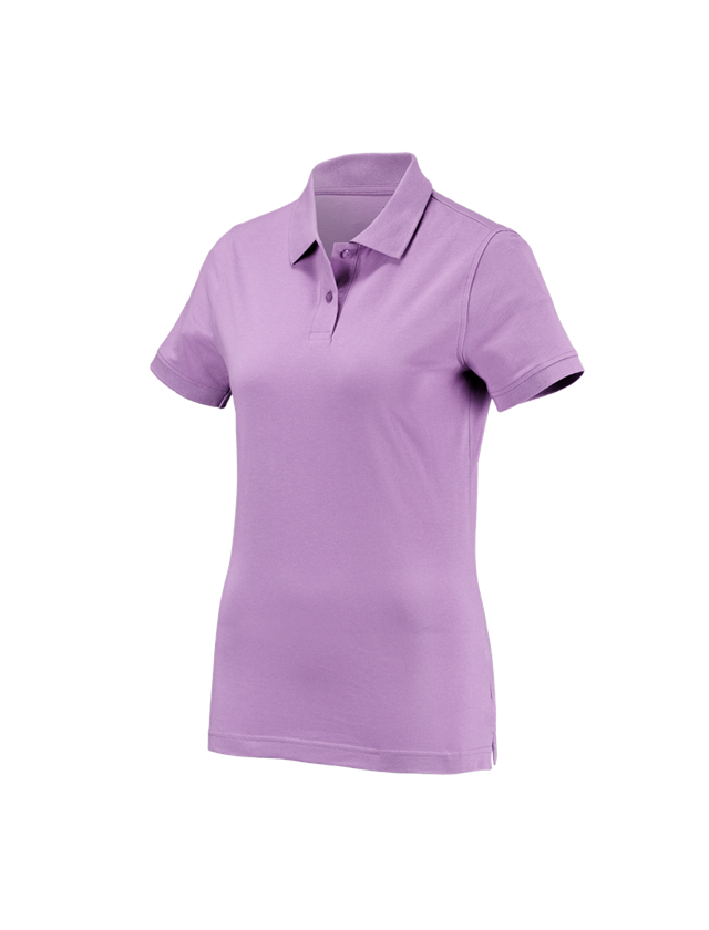 Bovenkleding: e.s. Polo-Shirt cotton, dames + lavendel