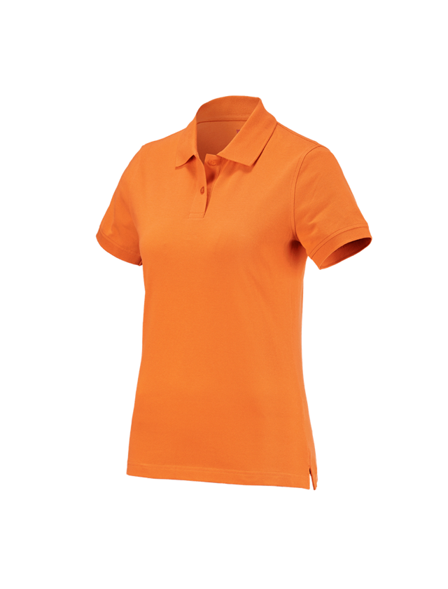 Onderwerpen: e.s. Polo-Shirt cotton, dames + oranje