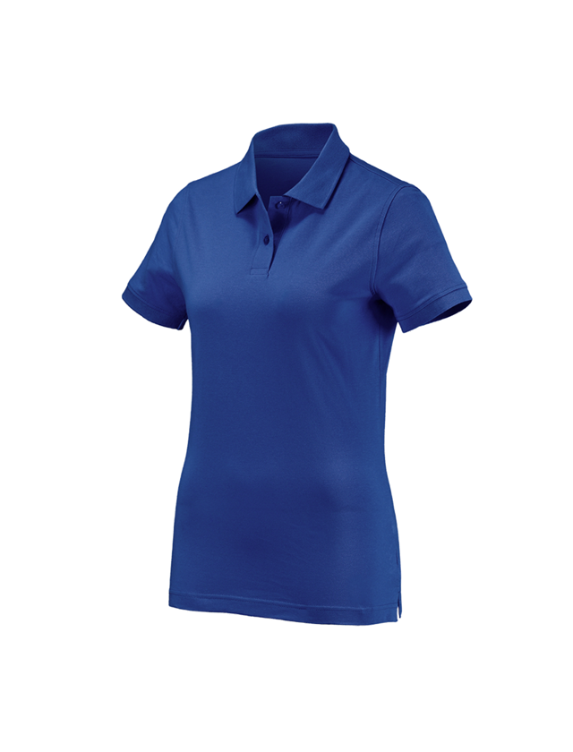 Onderwerpen: e.s. Polo-Shirt cotton, dames + korenblauw