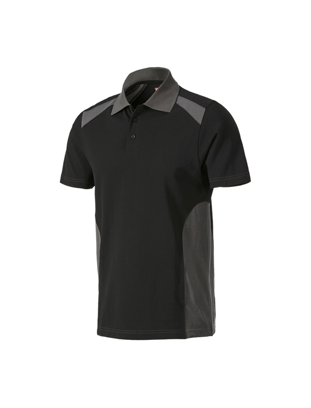 Shirts & Co.: Polo-Shirt cotton e.s.active + schwarz/anthrazit 2