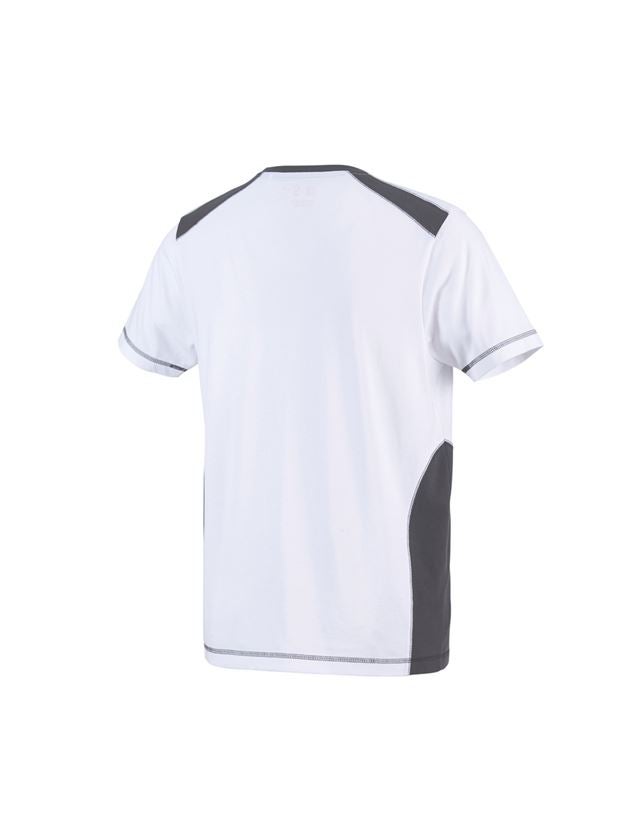 Hauts: T-shirt  cotton e.s.active + blanc/anthracite 3