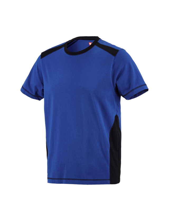 Tuin-/ Land-/ Bosbouw: T-Shirt cotton e.s.active + korenblauw/zwart 1
