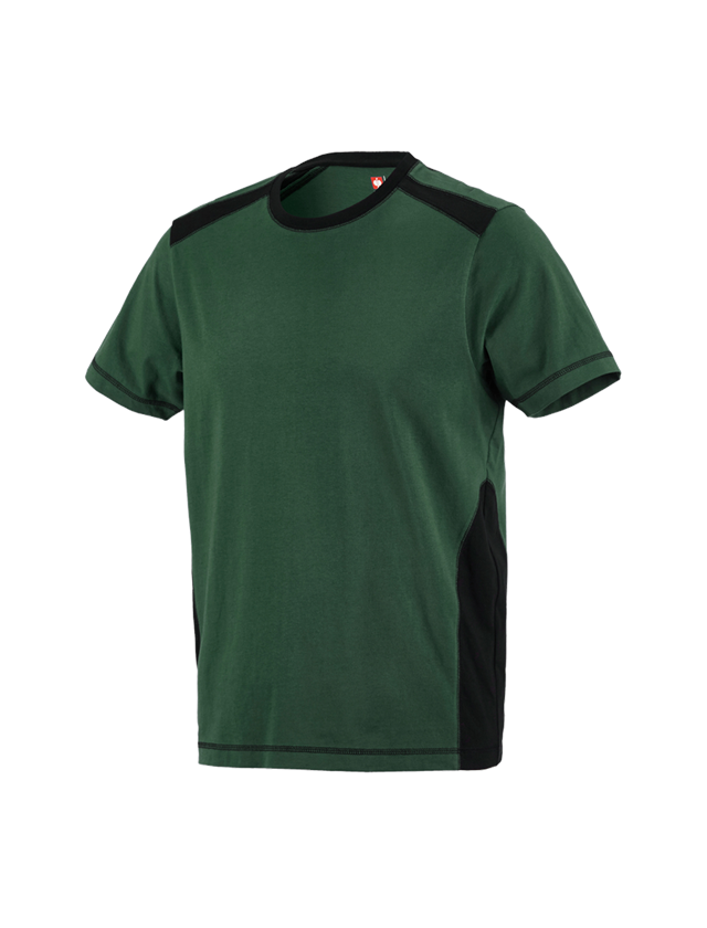 Installateurs / Plombier: T-shirt  cotton e.s.active + vert/noir 2