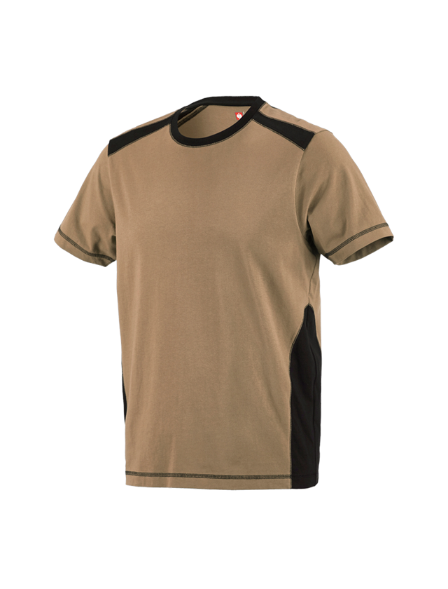 Schrijnwerkers / Meubelmakers: T-Shirt cotton e.s.active + kaki/zwart 2