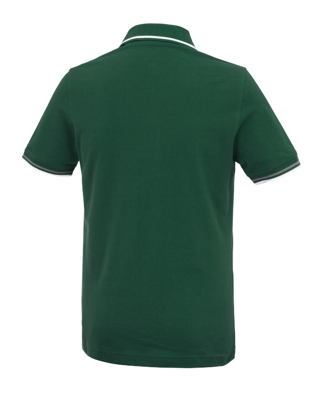 Themen: e.s. Polo-Shirt cotton Deluxe Colour + grün/aluminium 1