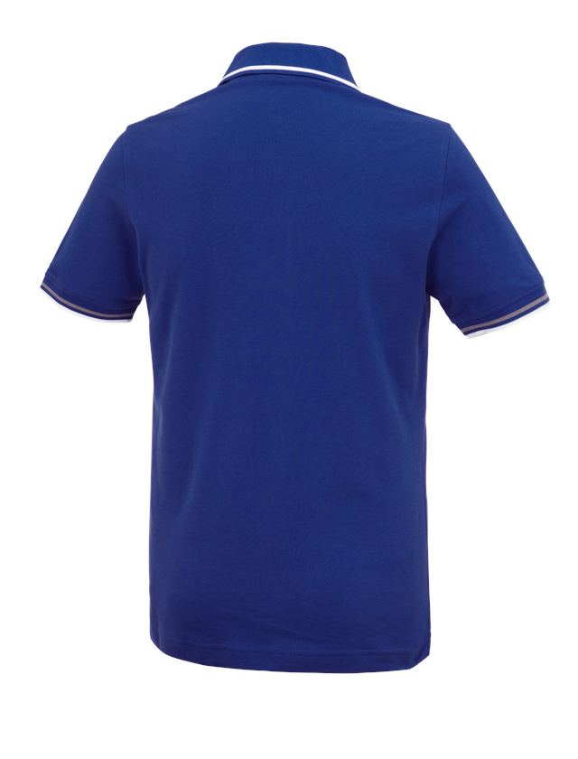 Bovenkleding: e.s. Polo-Shirt cotton Deluxe Colour + korenblauw/aluminium 1