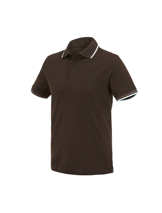 Shirts & Co.: e.s. Polo-Shirt cotton Deluxe Colour + kastanie/haselnuss 2