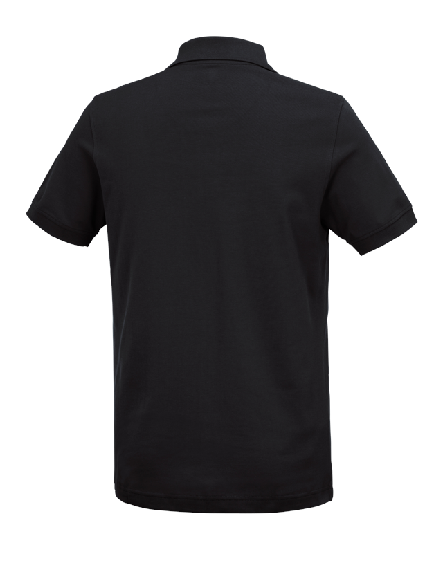 Shirts & Co.: e.s. Polo-Shirt cotton Deluxe + schwarz 3