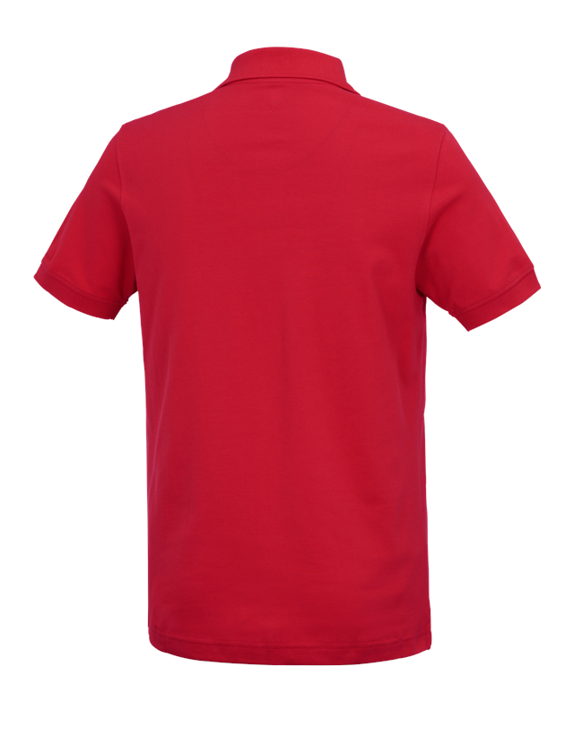 Shirts & Co.: e.s. Polo-Shirt cotton Deluxe + feuerrot 3