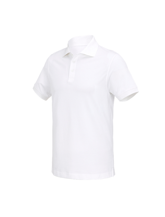 Shirts & Co.: e.s. Polo-Shirt cotton Deluxe + weiß 2
