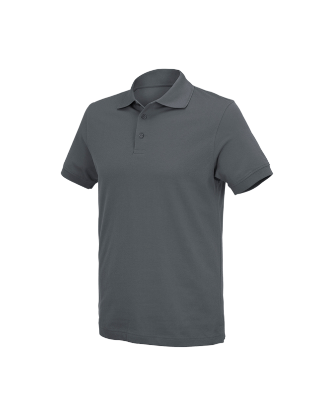 Shirts & Co.: e.s. Polo-Shirt cotton Deluxe + anthrazit 2