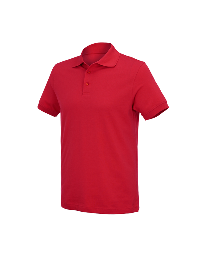 Shirts & Co.: e.s. Polo-Shirt cotton Deluxe + feuerrot 2