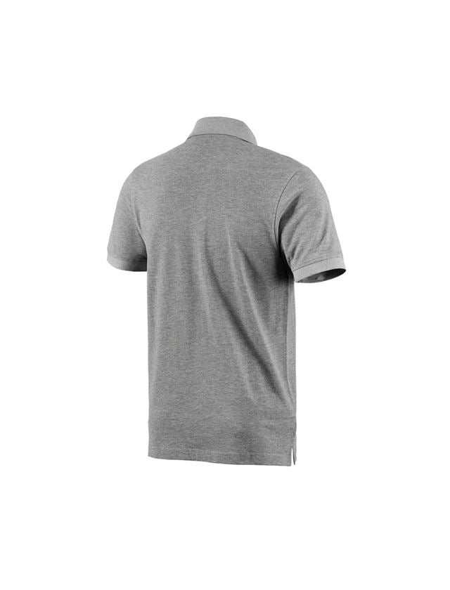 Loodgieter / Installateurs: e.s. Polo-Shirt cotton + grijs mêlee 3