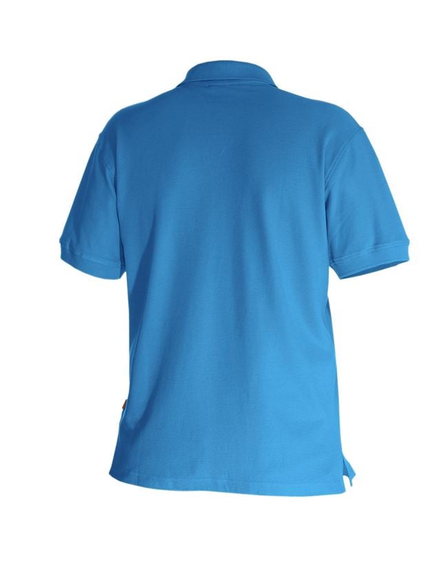 Shirts & Co.: e.s. Polo-Shirt cotton + azurblau 1