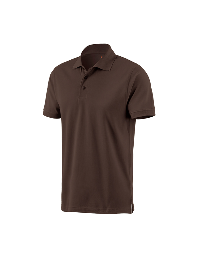 Shirts & Co.: e.s. Polo-Shirt cotton + kastanie 1