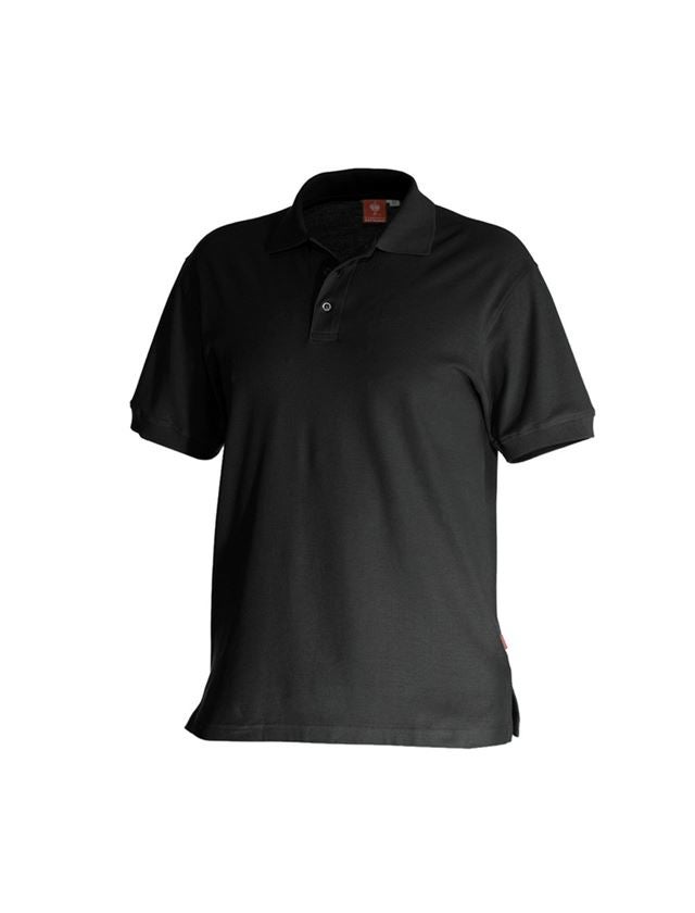 Bovenkleding: e.s. Polo-Shirt cotton + zwart