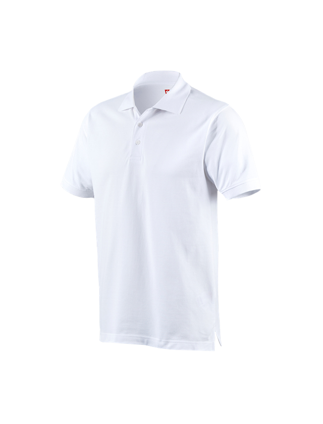 Installateur / Klempner: e.s. Polo-Shirt cotton + weiß