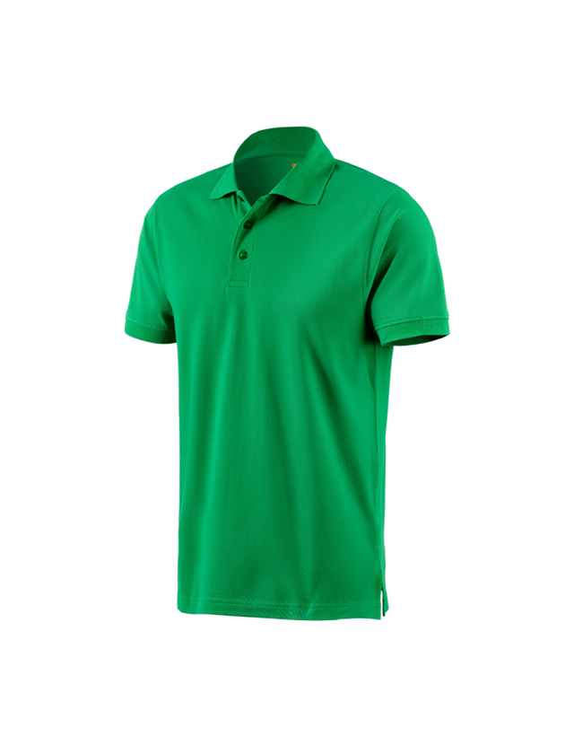 Installateur / Klempner: e.s. Polo-Shirt cotton + grasgrün