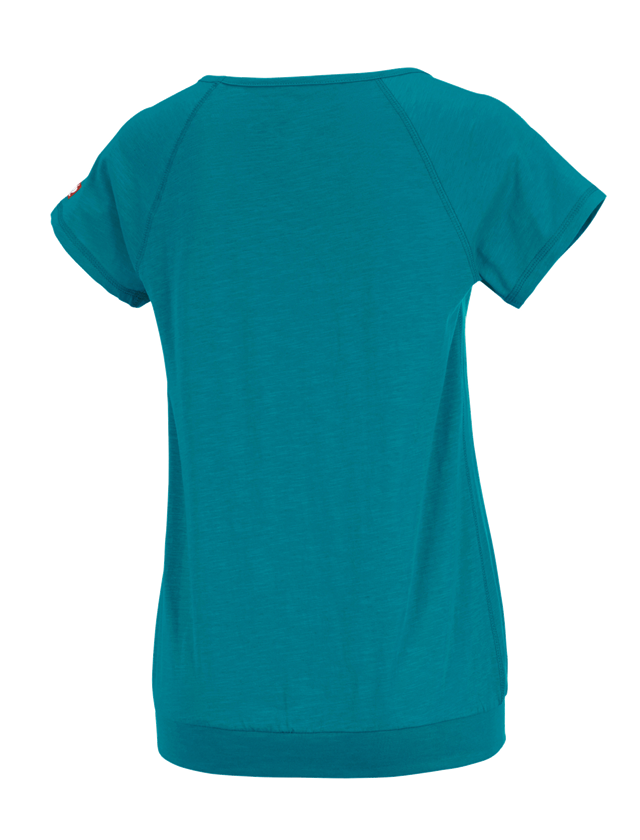 Bovenkleding: e.s. T-Shirt cotton slub, dames + oceaan 1
