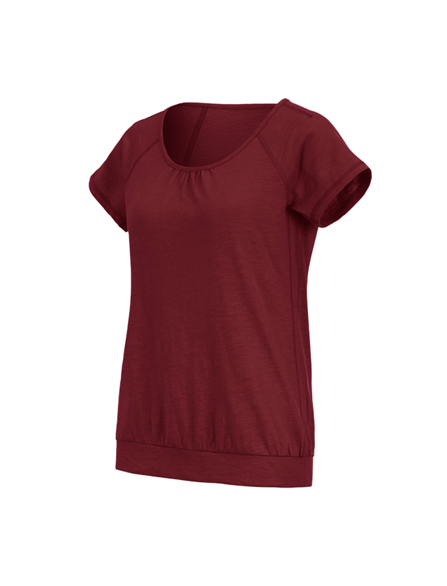 Thèmes: e.s. T-shirt cotton slub, femmes + rubis