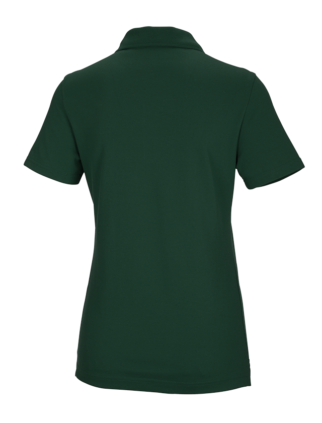 Shirts & Co.: e.s. Funktions Polo-Shirt poly cotton, Damen + grün 3