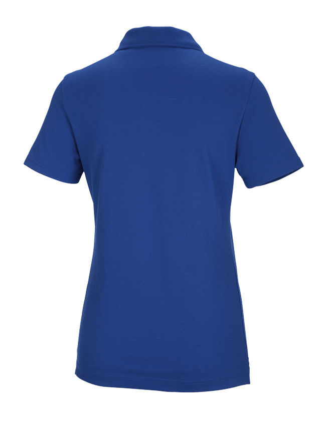 Shirts & Co.: e.s. Funktions Polo-Shirt poly cotton, Damen + kornblau 3