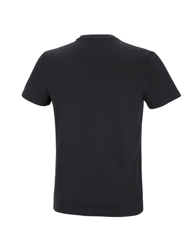 Hauts: e.s. T-shirt fonctionnel poly cotton + noir 3